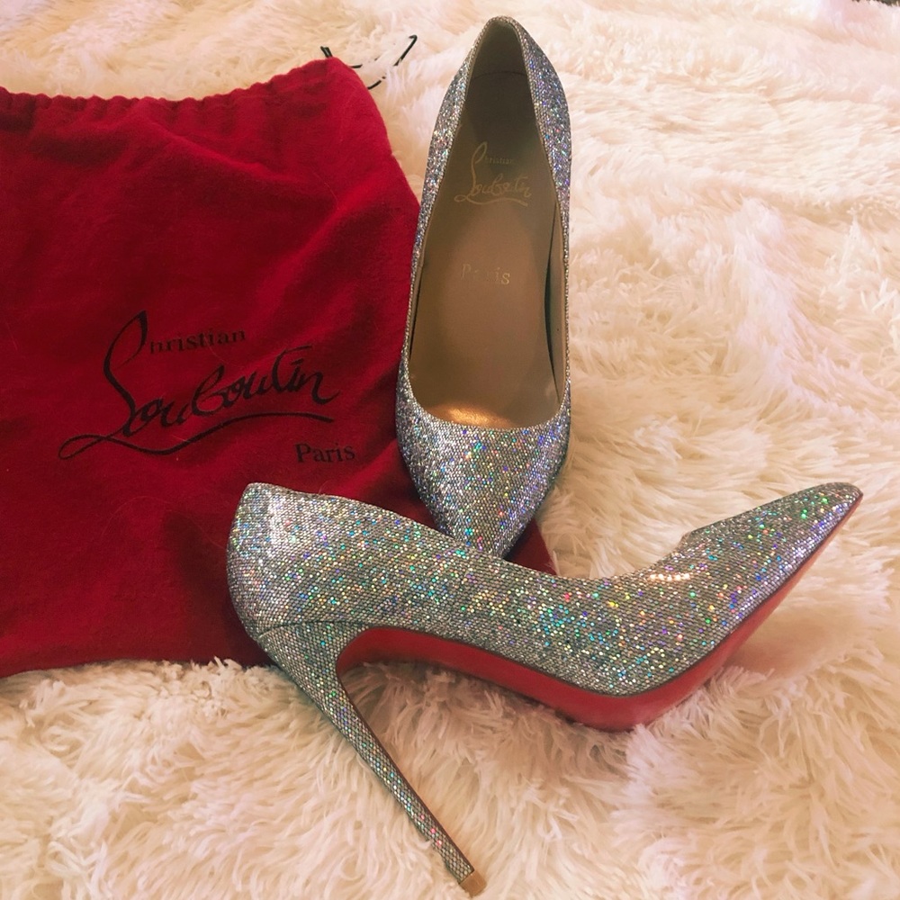 Christian Louboutin Pigalle Glitter Heels